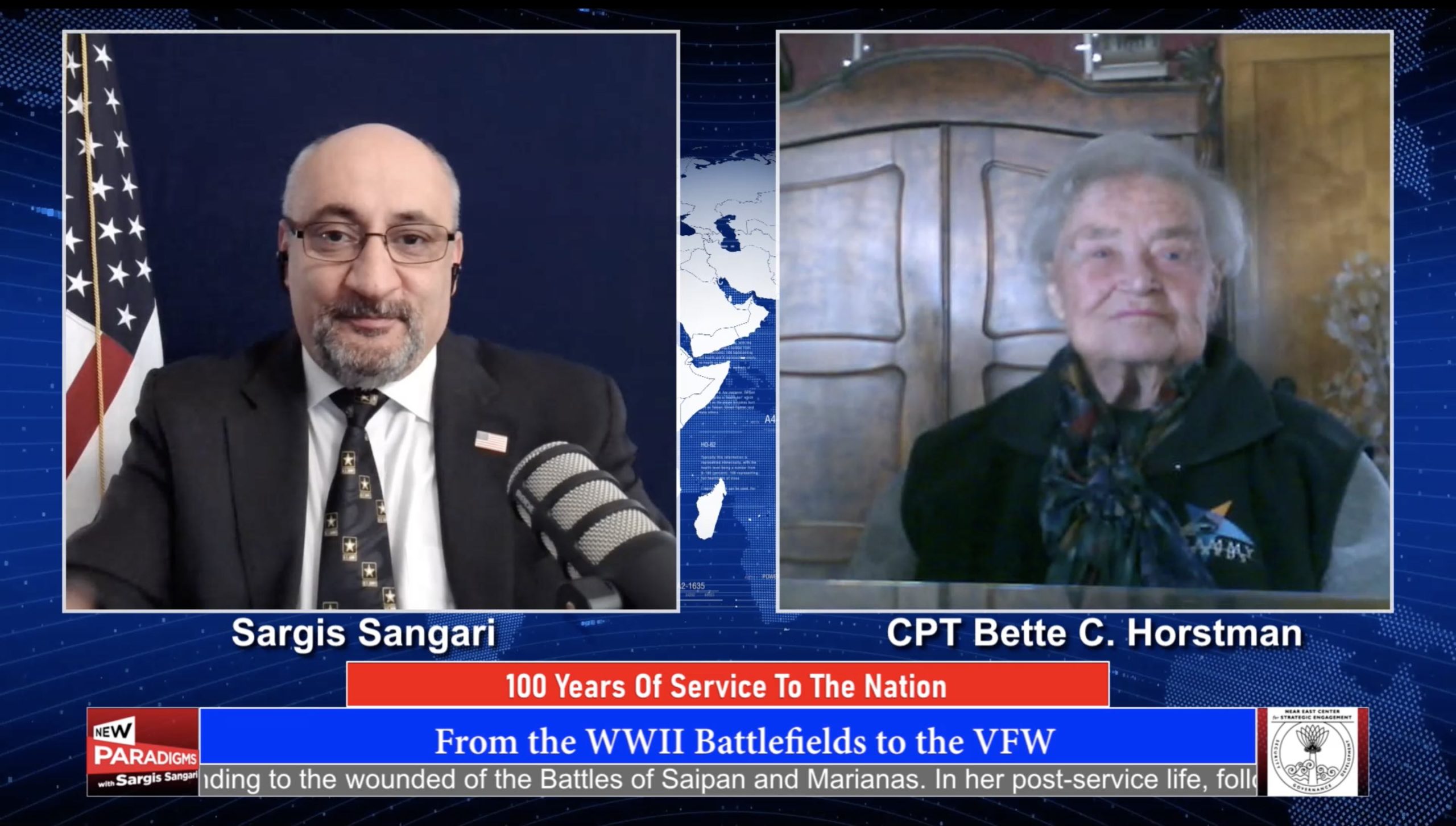 Captain Bette C. Horstman, 100 Years of Service To The Nation, New Paradigms w/Sargis Sangari EP #75